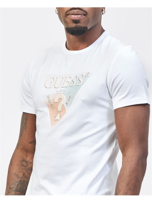 T-shirt uomo Guess girocollo con logo GUESS | M5RI14-J1314G011