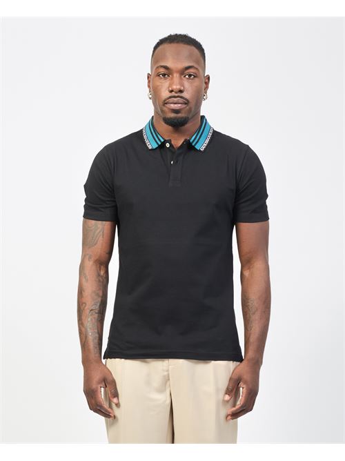 Polo in cotone Guess con logo in petto e sul colletto GUESS | M5RP60-K7O64JBLK