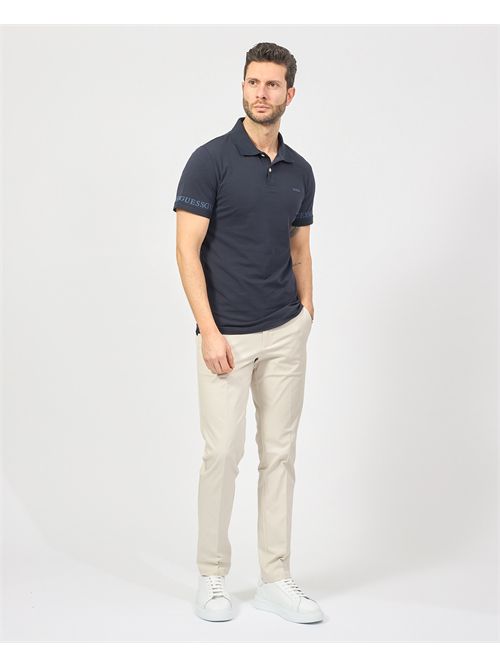 Polo in cotone Guess con logo in petto e su manica GUESS | M5RP66-J1314G7V2