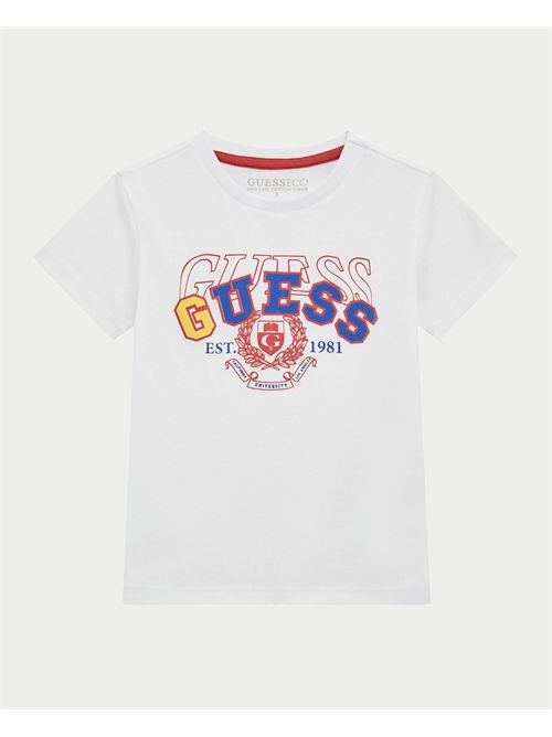 T-shirt bambino Guess in cotone con stampa GUESS | N5RI200-K8HM4G011