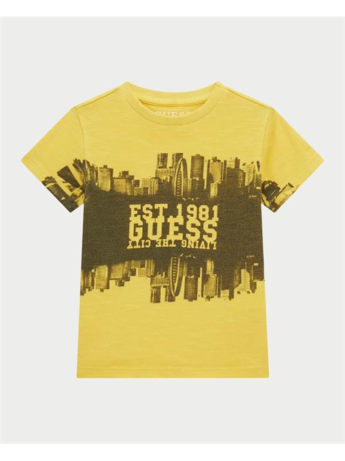 T-shirt Guess pour enfants avec imprimé sur le devant GUESS | N5RI05-K6XN4G2Q1