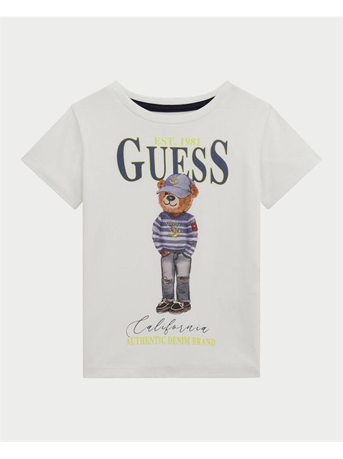 T-shirt Guess pour enfants avec imprimé sur le devant GUESS | N5RI20-K8HM4G011