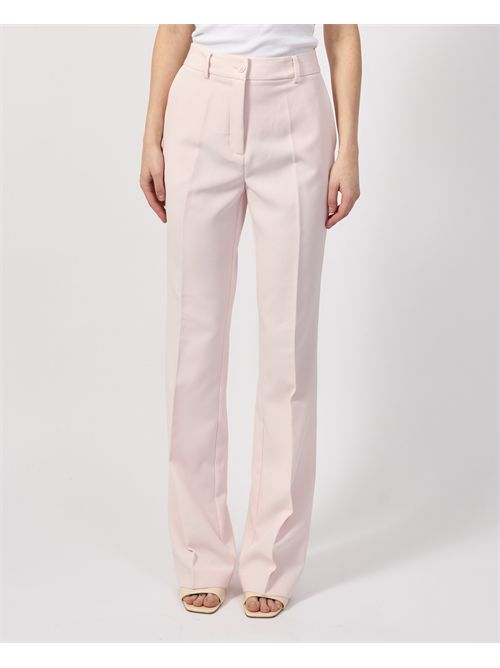 Pantaloni classici donna Guess rosa a vita alta GUESS | W4YB30-WFWX2A60W