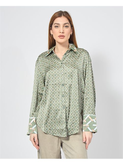 Guess women's shirt with all-over logo GUESS | W4YH47-WF1T2P8FS