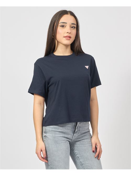 T-shirt basic Guess con logo triangolo GUESS | W4YI05-K8HM0A71W