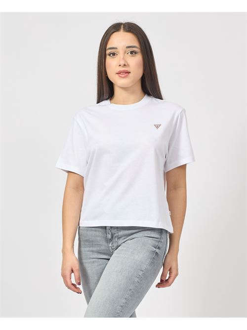 T-shirt basic Guess con logo triangolo GUESS | W4YI05-K8HM0G011