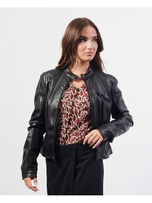 Guess Black Fabric Jacket with Chest Pocket GUESS | W4YL04-WE480JBLK