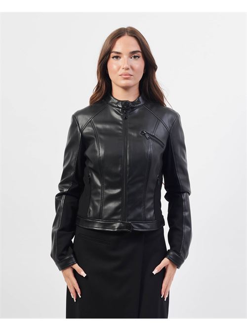 Veste en tissu noir Guess avec poche poitrine GUESS | W4YL04-WE480JBLK