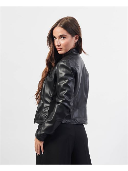 Guess Black Fabric Jacket with Chest Pocket GUESS | W4YL04-WE480JBLK