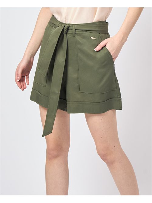 Guess cotton shorts with sash at the waist GUESS | W5GD1R-WG4C2A838