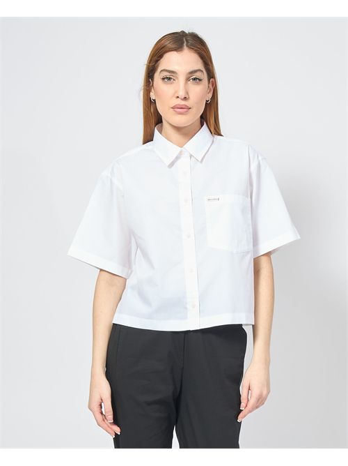 Guess poplin cropped shirt GUESS | W5GH98-WH7P1G011