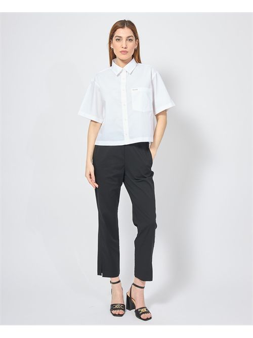 Guess poplin cropped shirt GUESS | W5GH98-WH7P1G011