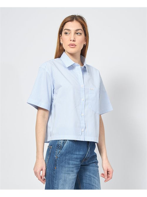 Camicia a righe Guess manica corta GUESS | W5GH98-WH7Q1FB9A