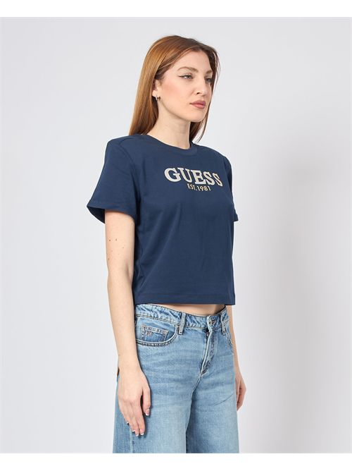 T-shirt femme Guess avec détail sur l'épaule GUESS | W5GI15-K8FQ4G7P1