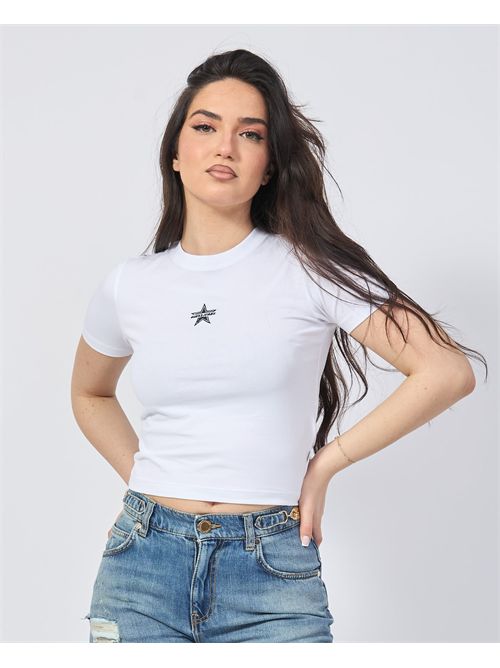 Guess cropped T-shirt with logo GUESS | W5GI38-J1314G011