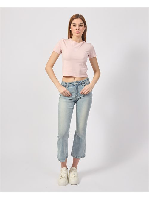 Guess cropped t-shirt with logo GUESS | W5GI38-J1314G6R4