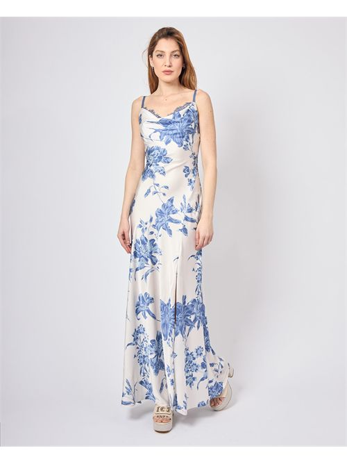 Guess women's long dress with floral pattern GUESS | W5GK10-WF1T2P7WQ