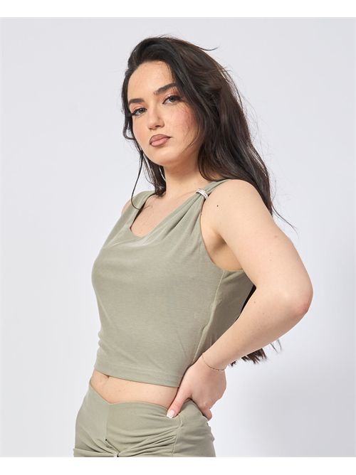 Guess sleeveless cropped top GUESS | W5GP22-KAQL2G9D5