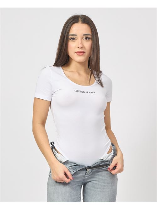 T-shirt Guess Body à large encolure et logo GUESS | W5GP25-J1314G011