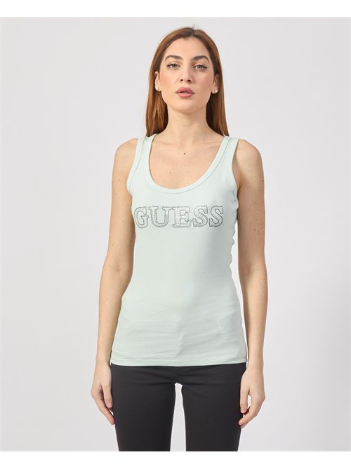 Stretch tank top with Guess logo GUESS | W5GP29-KA0H1A72C