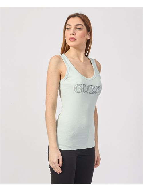 Stretch tank top with Guess logo GUESS | W5GP29-KA0H1A72C