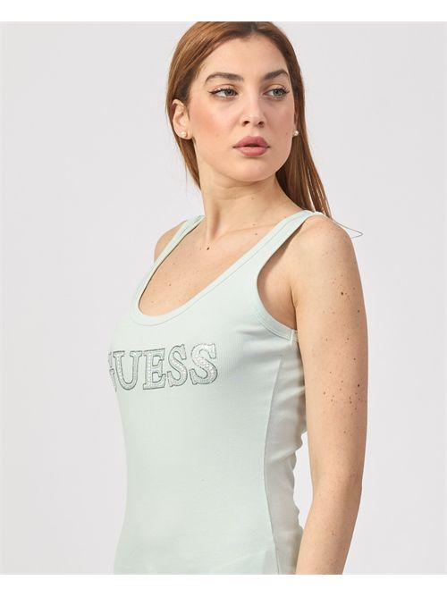 Stretch tank top with Guess logo GUESS | W5GP29-KA0H1A72C