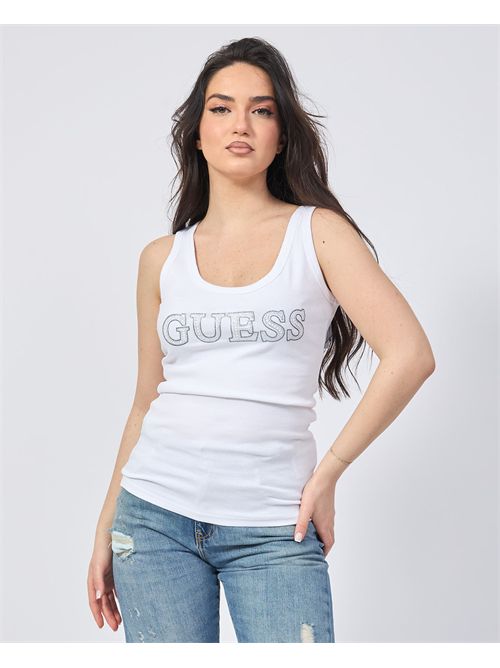 Débardeur extensible avec logo Guess GUESS | W5GP29-KA0H1G011