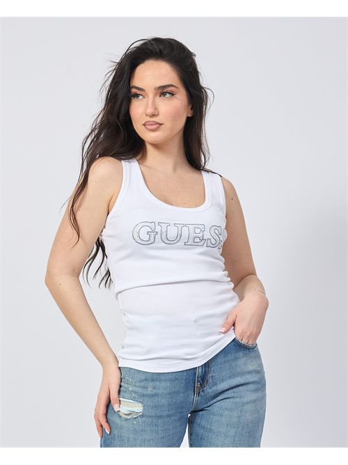 Débardeur extensible avec logo Guess GUESS | W5GP29-KA0H1G011