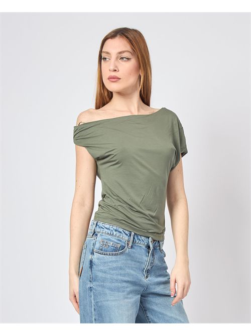 Top Guess stretch a spalle scoperte<BR/>