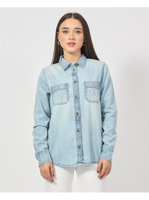 Camicia denim Guess con taschini GUESS | W5RH37-D5M83GJRV