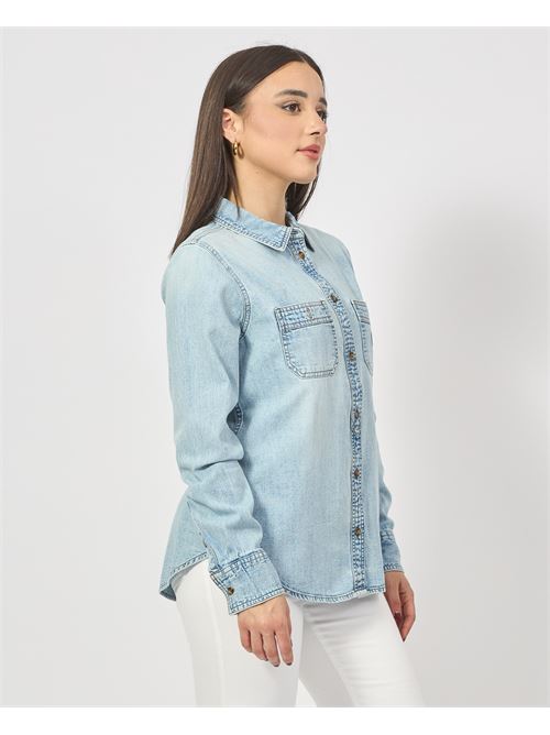 Camicia denim Guess con taschini GUESS | W5RH37-D5M83GJRV