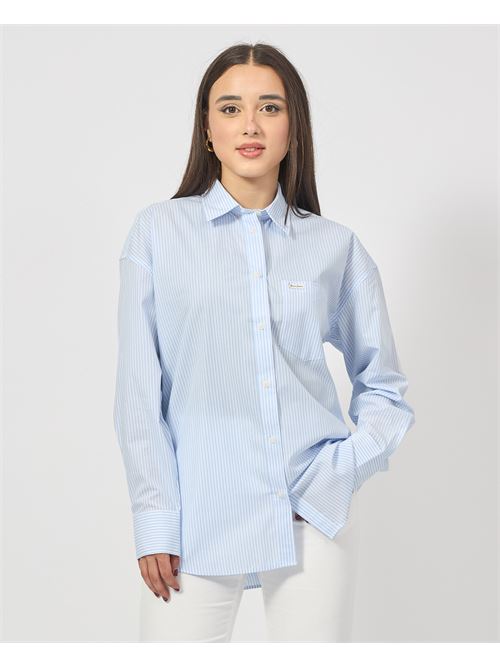 Camicia oversize Guess a righe GUESS | W5RH94-WGZ11FB9A