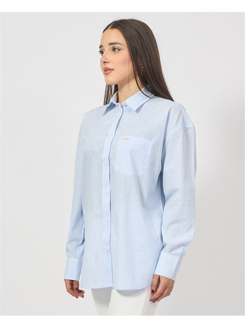 Camicia oversize Guess a righe GUESS | W5RH94-WGZ11FB9A