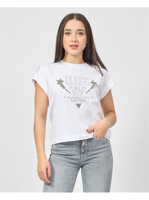 Guess T-shirt with rolled up sleeves GUESS | W5RI06-I3Z14G011