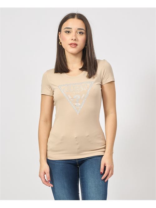 T-shirt Guess con logo triangolo GUESS | W5RI11-J1314A90F