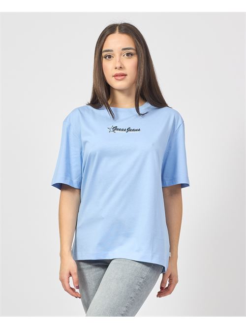 T-shirt Guess relaxed fit in cotone<BR/>