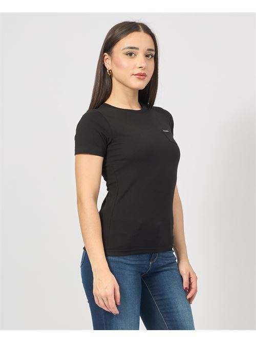 T-shirt in cotone Guess con taschino GUESS | W5RI52-J1314JBLK