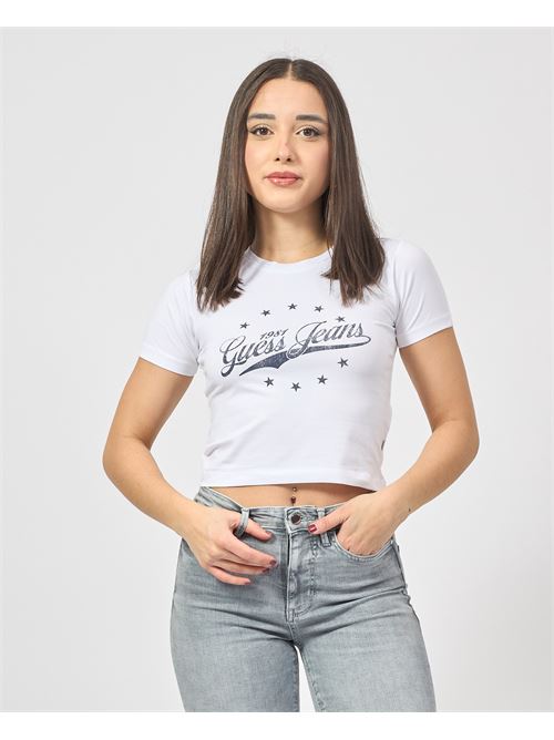 T-shirt en coton Guess avec logo sur le devant GUESS | W5RI59-J1314G011