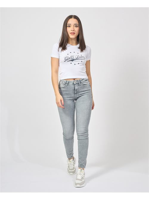 T-shirt en coton Guess avec logo sur le devant GUESS | W5RI59-J1314G011