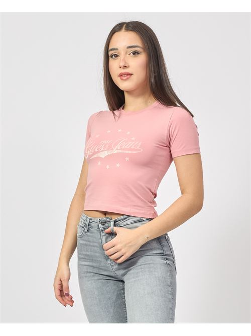 T-shirt en coton Guess avec logo sur le devant GUESS | W5RI59-J1314G682