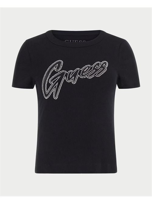 T-shirt con logo con borchie Guess GUESS | W5RI68-KA0H1JBLK