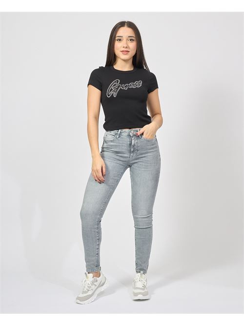 Guess Studded Logo T-Shirt GUESS | W5RI68-KA0H1JBLK