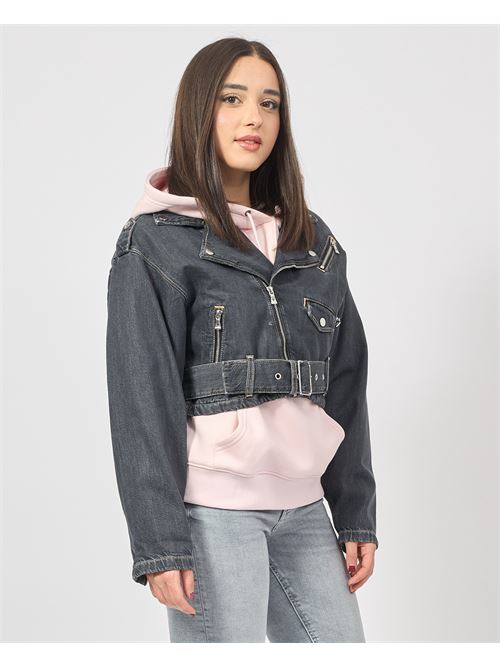 Veste courte Guess Jeans avec zip latéral GUESS | W5RN58-D5LF1TKBK