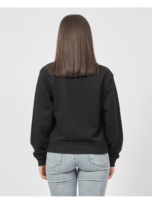 Guess Crewneck Sweatshirt with Triangle Logo GUESS | W5RQ09-K8802JBLK