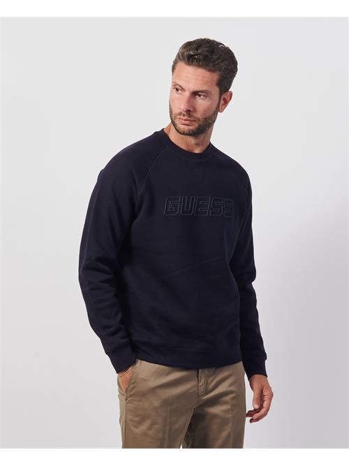 Sweat-shirt à col rond Guess avec logo sur le devant GUESS | Z4YQ16-K9V31DPM