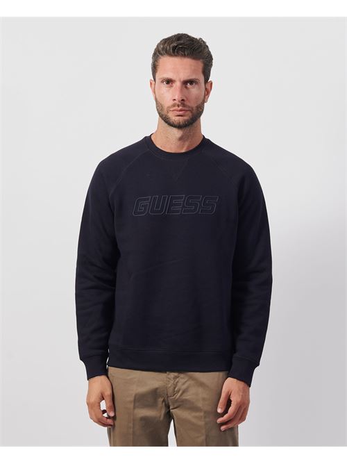 Sweat-shirt à col rond Guess avec logo sur le devant GUESS | Z4YQ16-K9V31DPM