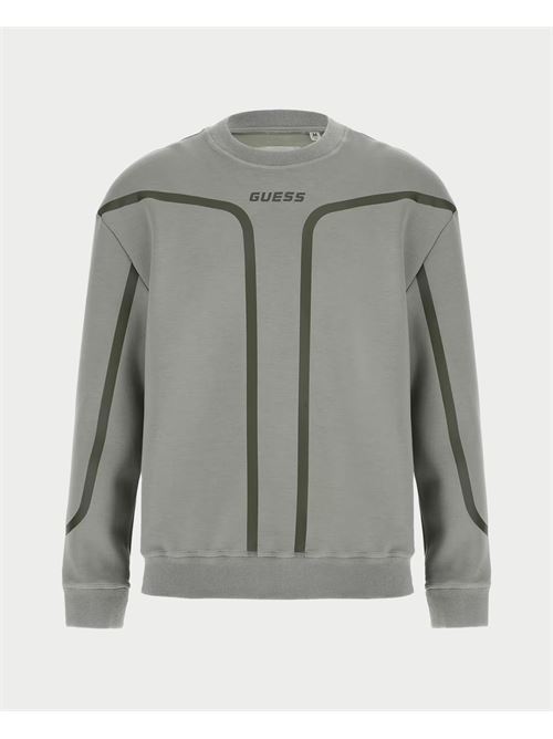 Sweat-shirt homme Guess à rayures contrastées GUESS | Z5RQ10-KCNS0G855