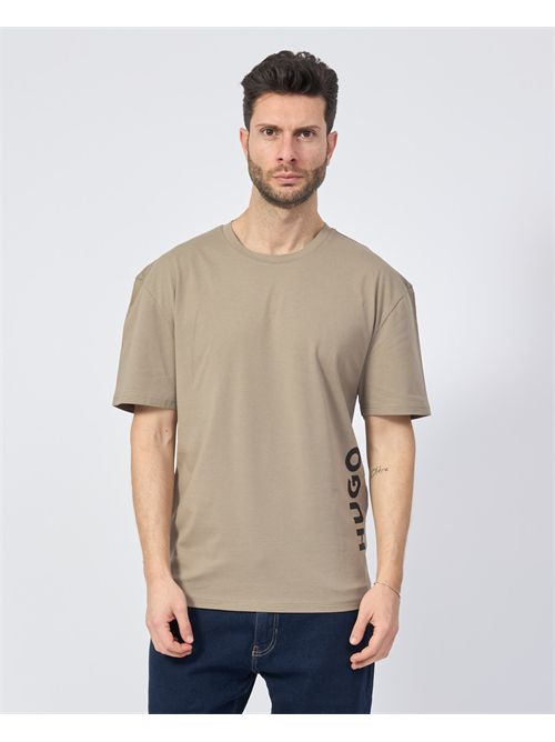 Hugo Men's T-Shirt with Vertical Logo HUGO | 50493727219