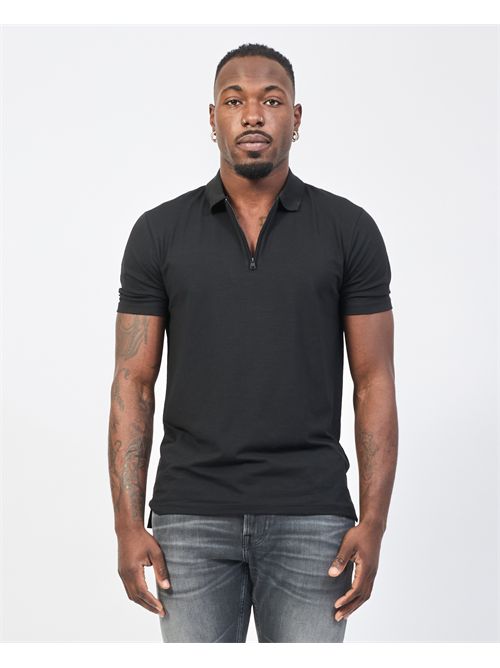 Hugo Cotton Blend Zip Polo HUGO | 50496003001