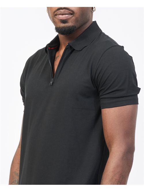 Hugo Cotton Blend Zip Polo HUGO | 50496003001